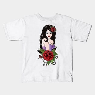 Tattoo Girl Kids T-Shirt